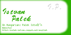 istvan palek business card